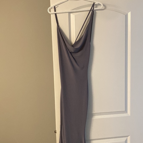 CLUB L LONDON - CORINNE ASYMMETRIC DRESS - Picture 3 of 4